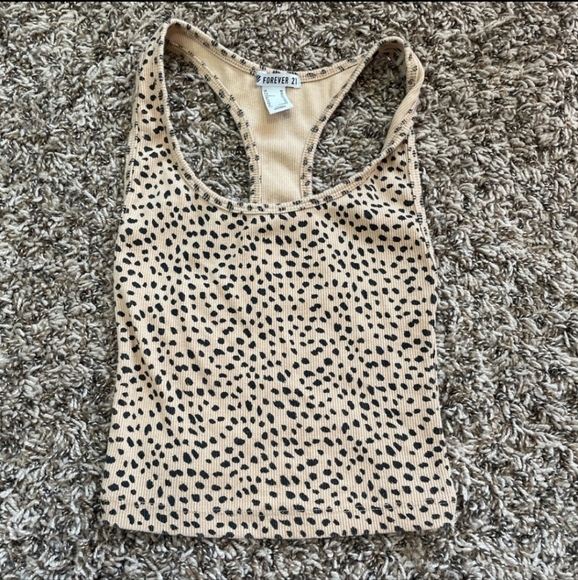 Cheetah Print Crop Tank Top!